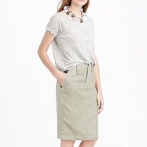 J. Crew linen skirt